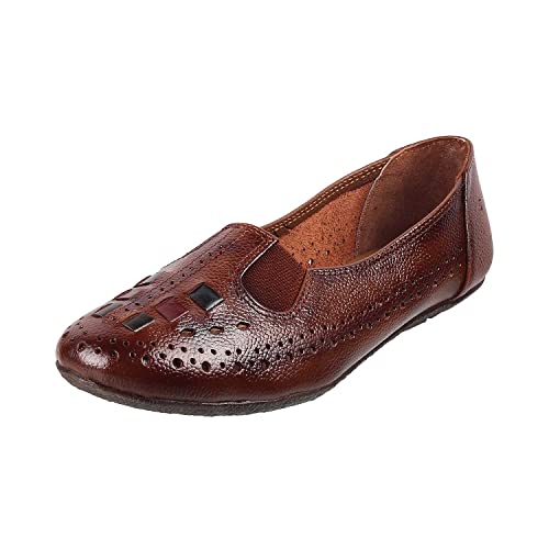 Mochi Women's Tan Synthetic Ballerinas 8-UK 41 (EU) (31-4932) - Image 1