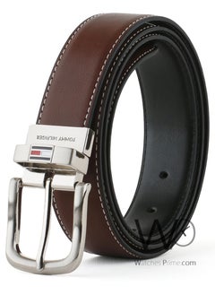 Tommy Hilfiger Plus Tommy Hilfiger Leather Brown Belt With Box For Men  - Image 1