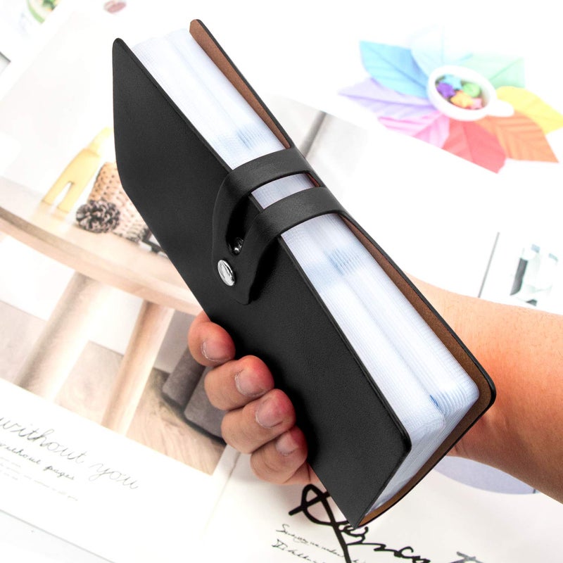 Padike RFID Credit Card Holder Business Card Organizer , with 96 Card Slots Credit Card Protector for Managing Your Different Cards to Prevent Loss or Damage (Black) - Image 3