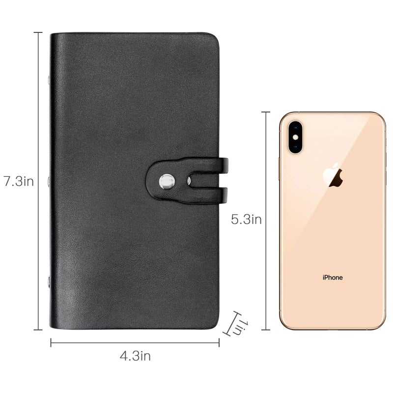 Padike RFID Credit Card Holder Business Card Organizer , with 96 Card Slots Credit Card Protector for Managing Your Different Cards to Prevent Loss or Damage (Black) - Image 4