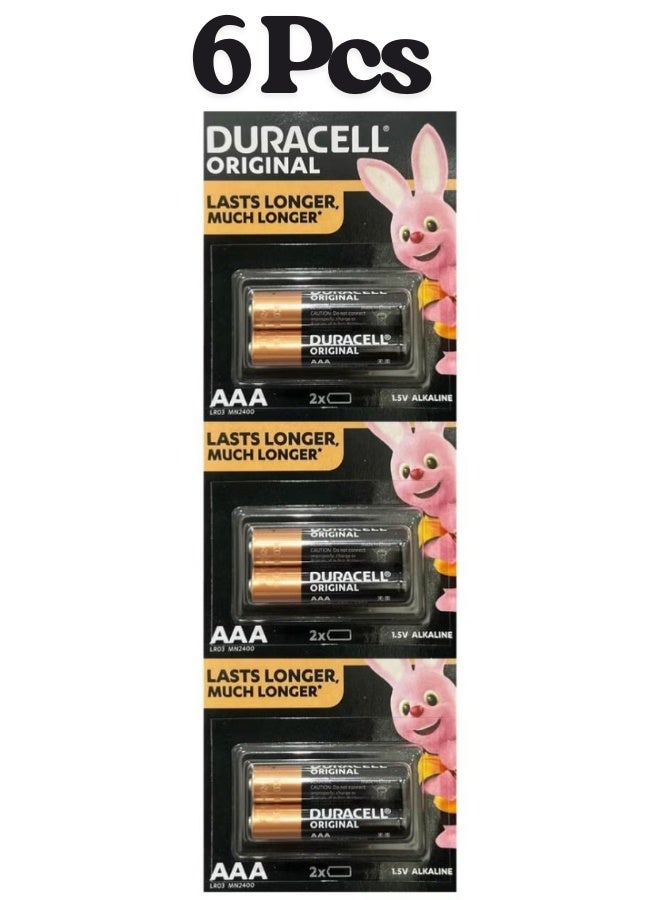 Duracell 6 Pcs Duracell Original Power Type (AAA) Alkaline Battery (6Pcs) - Image 1