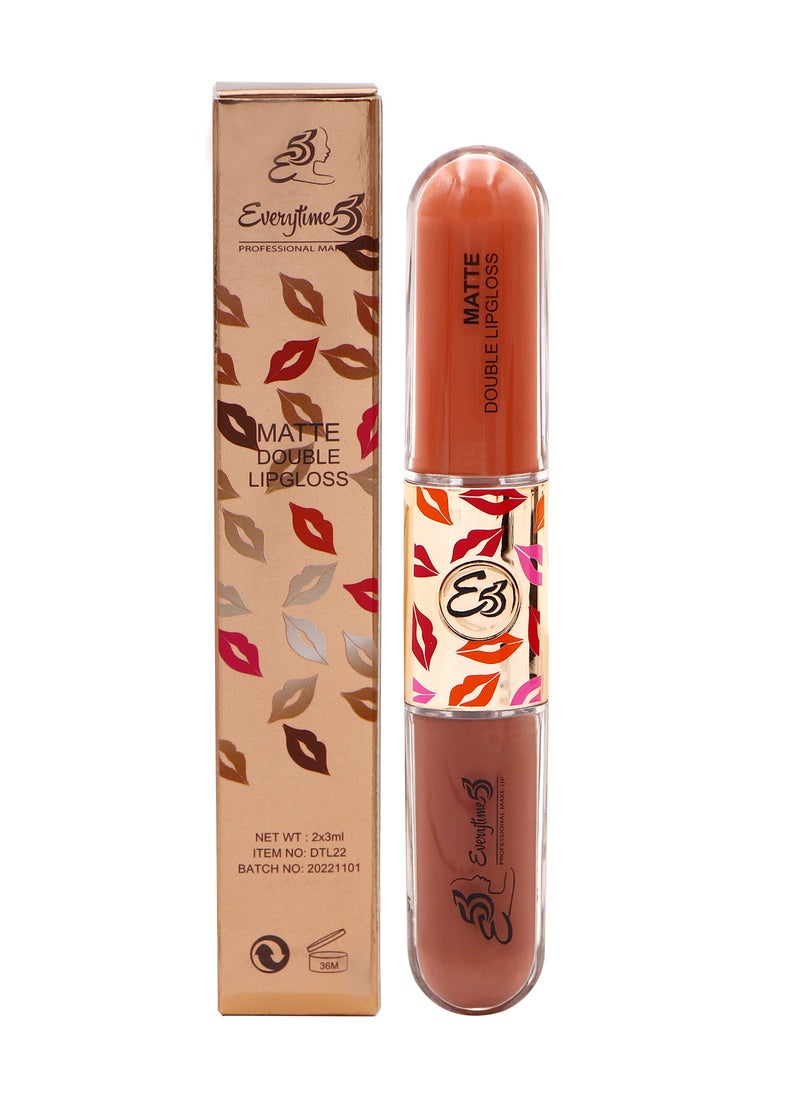 Everytime53 Women's Matte Double Lipgloss 6ml - DT06 - Image 1
