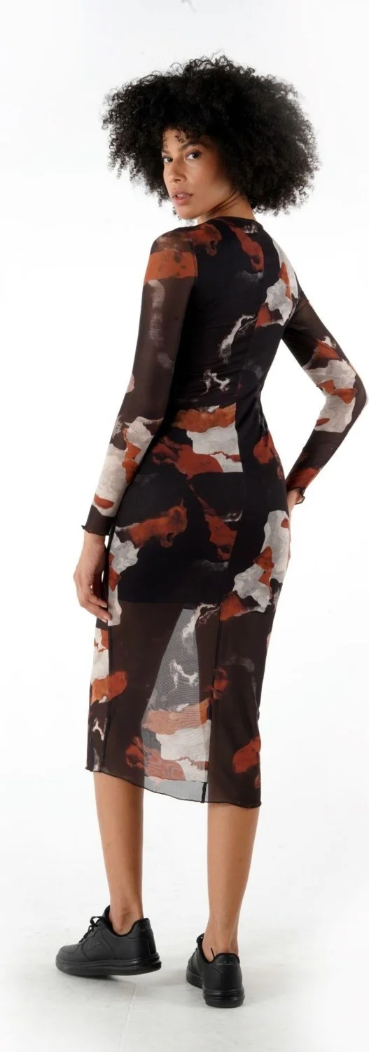 الكسندر جاردي Abstract Print Dress