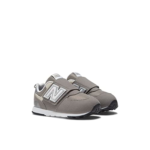 New Balance Kid's 574 V1 New-B Hook and Loop Sneaker, Rain Cloud/Silver Metallic, 5 M Toddler (1-4 Years) - Image 5