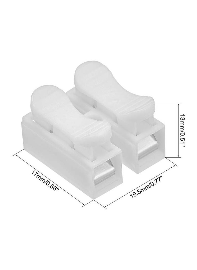 Oasisgalore CH2 Spring Wire Connectors Quick Cable Connector Terminal Barrier Block 30pcs - Image 2