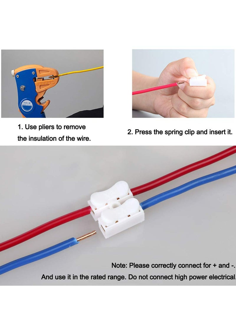 Oasisgalore CH2 Spring Wire Connectors Quick Cable Connector Terminal Barrier Block 30pcs - Image 4