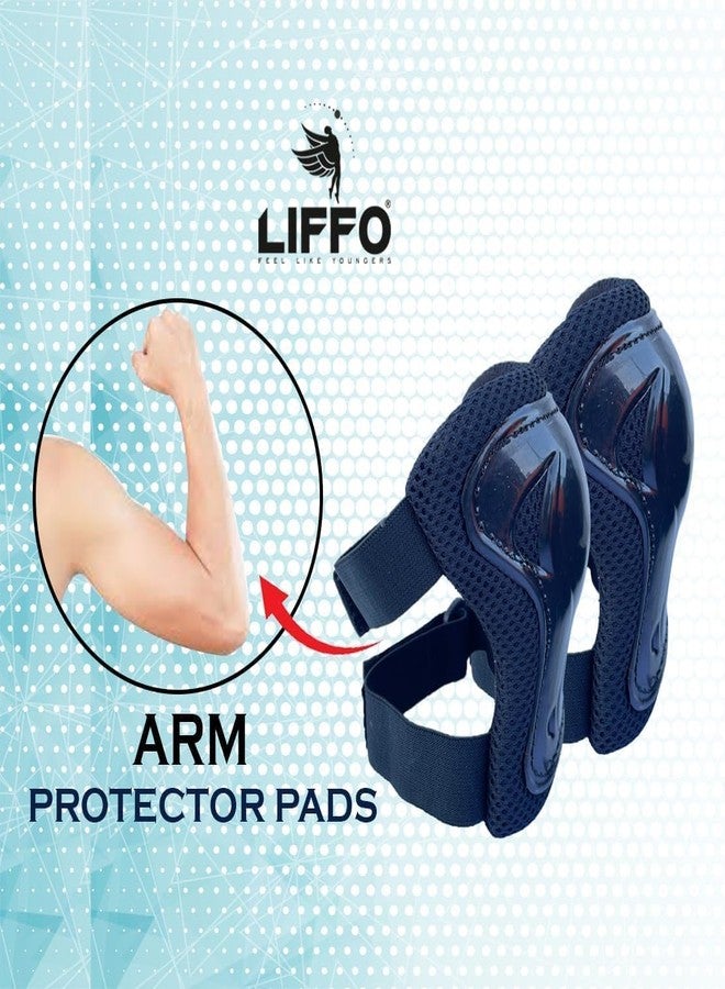 Liffo® Protective Set Guard Protection kit for Skating, Cycling & Skateboarding for Kids Age 7-17Years with Knee, Elbow and Wrist Guards with Skate Bag (Black) (Black, Small) - Image 4