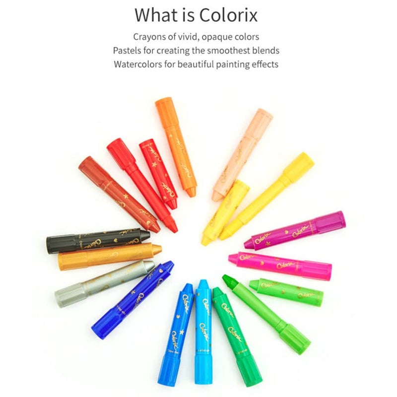 Amos Colorix Twistable Crayons in Plastic Case - Made in Korea (12) - Image 2