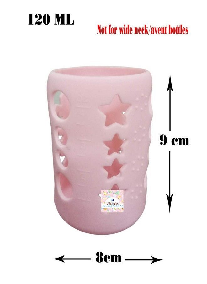 The Little Lookers Baby Feeding Bottle Silicone Warmer Cover Sleeve Holder Insulated Protection For Newborns Infants Babies (Pack Of 1) (Pink 120Ml)  - Image 5