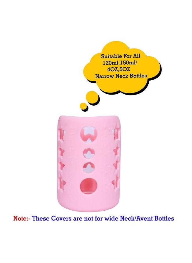 The Little Lookers Baby Feeding Bottle Silicone Warmer Cover Sleeve Holder Insulated Protection For Newborns Infants Babies (Pack Of 1) (Pink 120Ml)  - Image 3