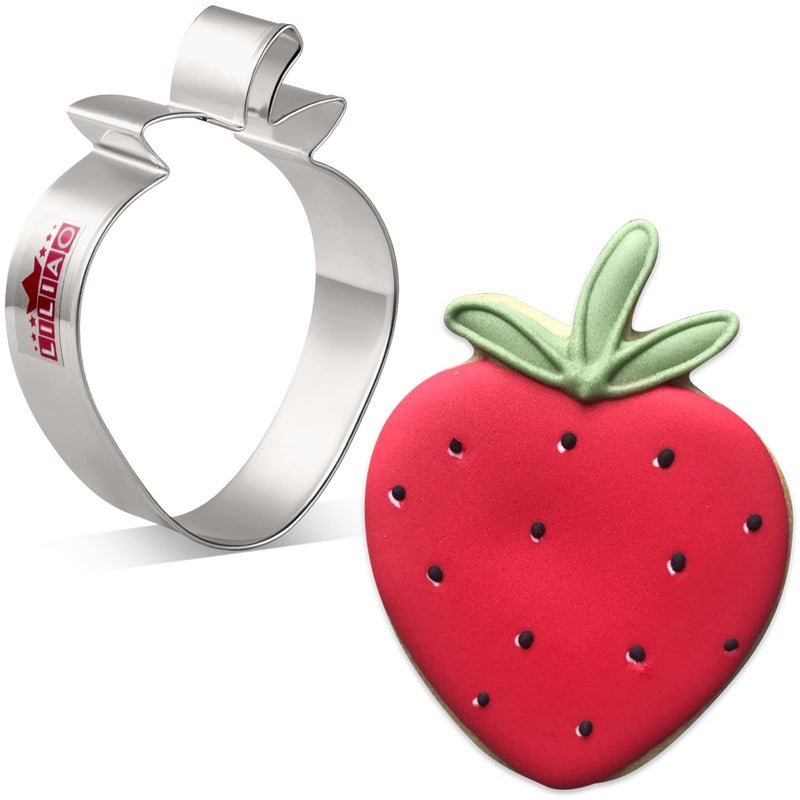 LILIAO Strawberry Cookie Cutter  26 x 35 inches  Stainless Steel