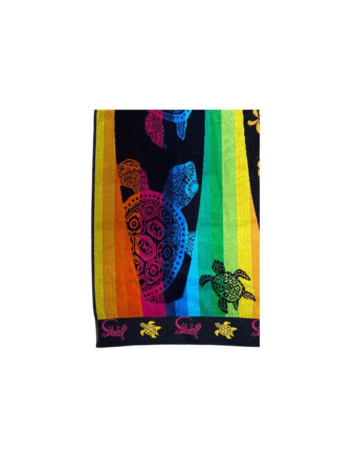 toãlla Toãlla beach towel, ،multicoloured lizard  , cotton100%, 86×160 cm  - Image 2