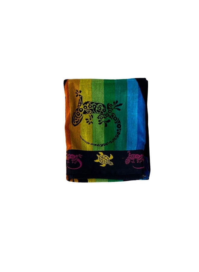 toãlla Toãlla beach towel, ،multicoloured lizard  , cotton100%, 86×160 cm  - Image 4