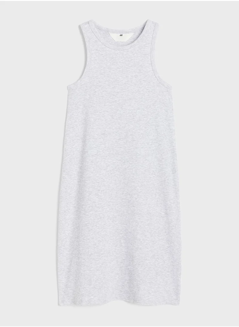 H&M Youth Ribbed Midi Dress