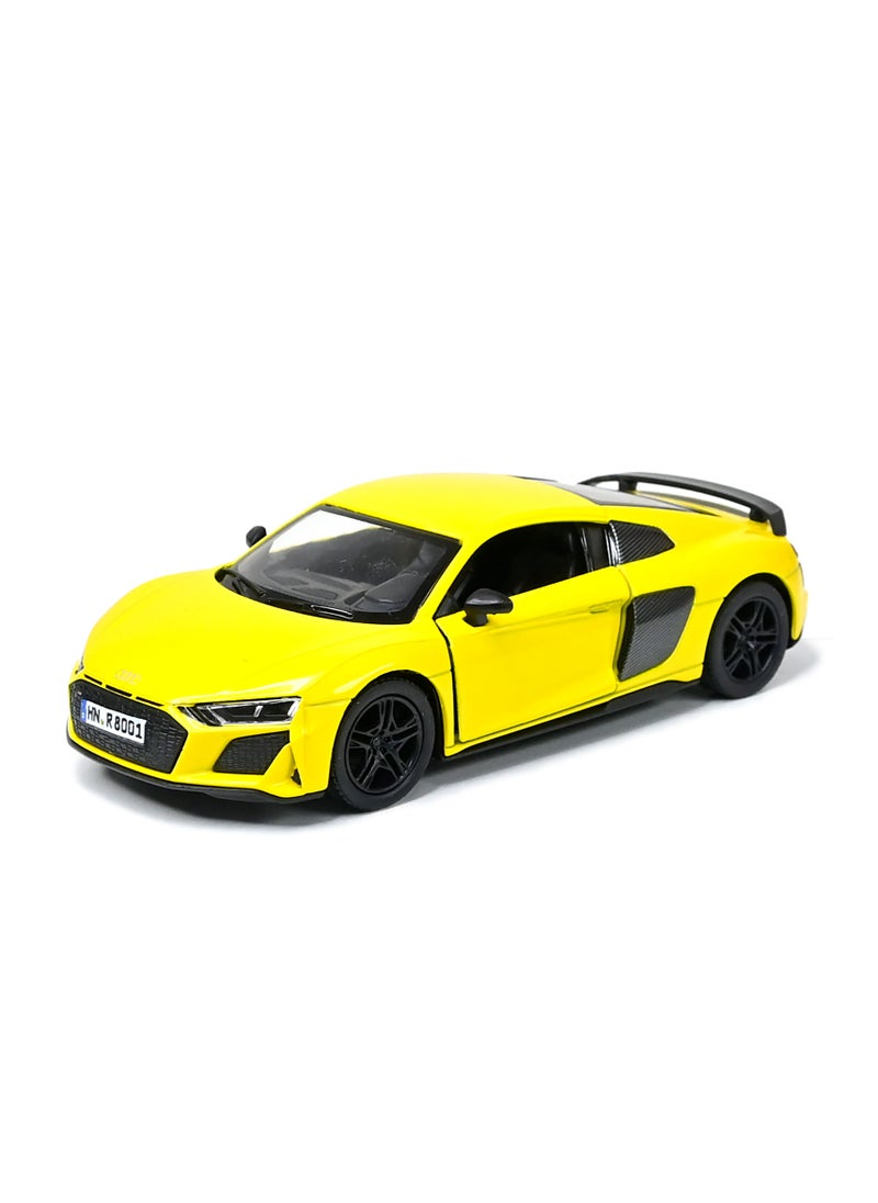 Kinsmart 1:36 Scale 2020 Audi R8 Coupe Door Openable Pull Back Action Diecast Model Alloy Metal Toy Car  - Image 1