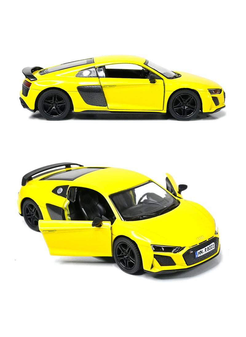 Kinsmart 1:36 Scale 2020 Audi R8 Coupe Door Openable Pull Back Action Diecast Model Alloy Metal Toy Car  - Image 2