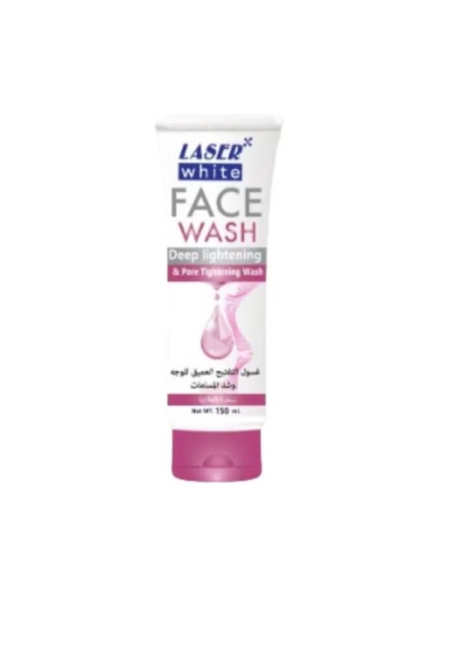 LASER WHITE Face Wash Deep Lightening Pore Tightening Wash 150 ml