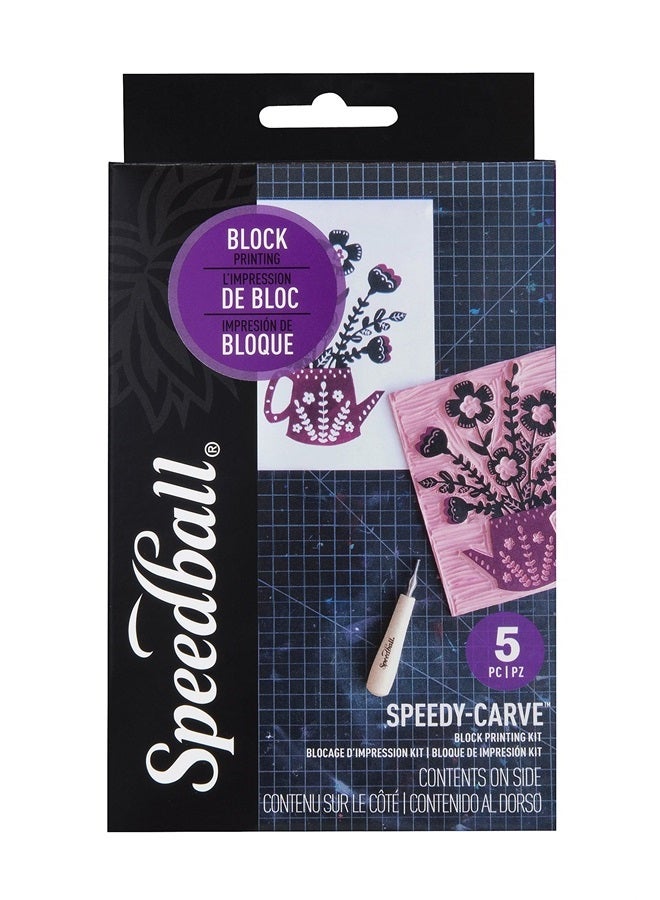 Speedball مجموعة طباعة الكتل وصنع الطوابع المطاطية سريعة النحت، الإصدار القياسي - Image 5