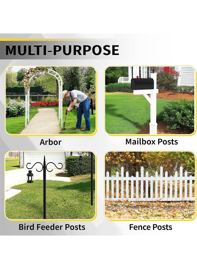 HQ-GAMING Auger Drill Bit for Planting, Garden Spiral Hole Drill for 3/8” Hex Drive Augers, Solid Shaft Hole Digger Easy Rapid Planter Post Hole Digger Power Garden Earth Auger for Planting Trees, Bulbs, Seedlings - Image 5