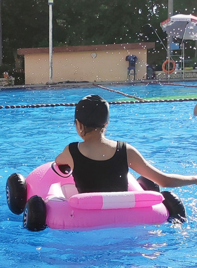 XIANGYU Inflatable Dummy Car Seat Pool Float With Squirt Gun For Kids Adorable Cartoon Children's Toy Car Raft With Backrest - Image 3