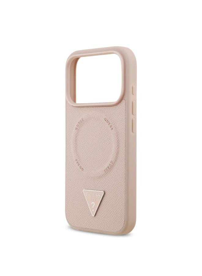 GUESS iPhone 17 Pro and 17 Pro Max Case - Guess MagSafe PU Leather With Triangle Logo - Image 4