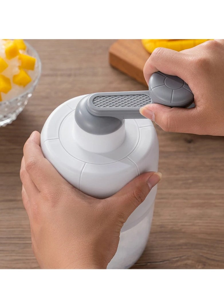 Hand Shaved Ice Machine Snow Cone Making Machine Ice Shaver Machine, Hand Crusher, Shaved Ice Machine for Family Party