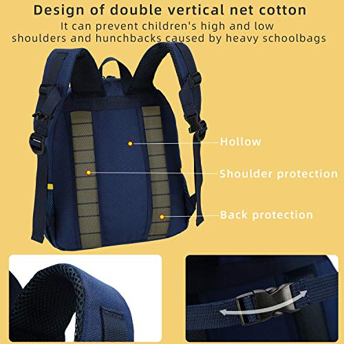 willikiva Car Dinosaur Kids Toddler Backpack for Boys and Girls Children Waterproof Preschool Bag(Excavator) - Image 5