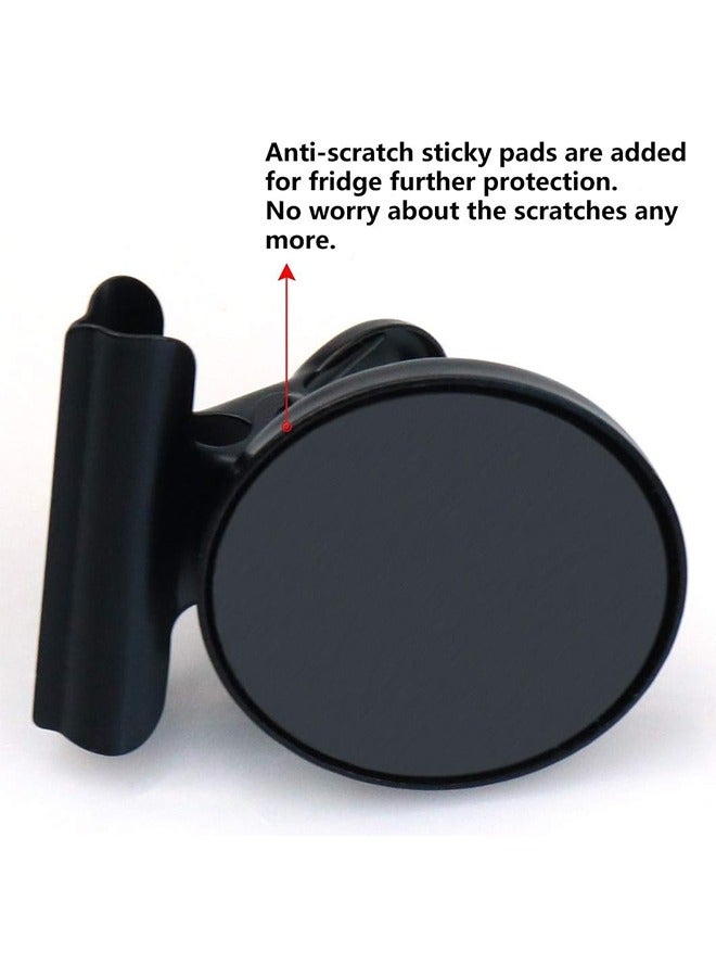 5 Pcs Magnet Clips, Heavy Duty Refrigerator Strong Magnet Clips, Magnetic Clips for Whiteboard Fridge Magnet for Kitchen Office Organizing (Black) - Image 3