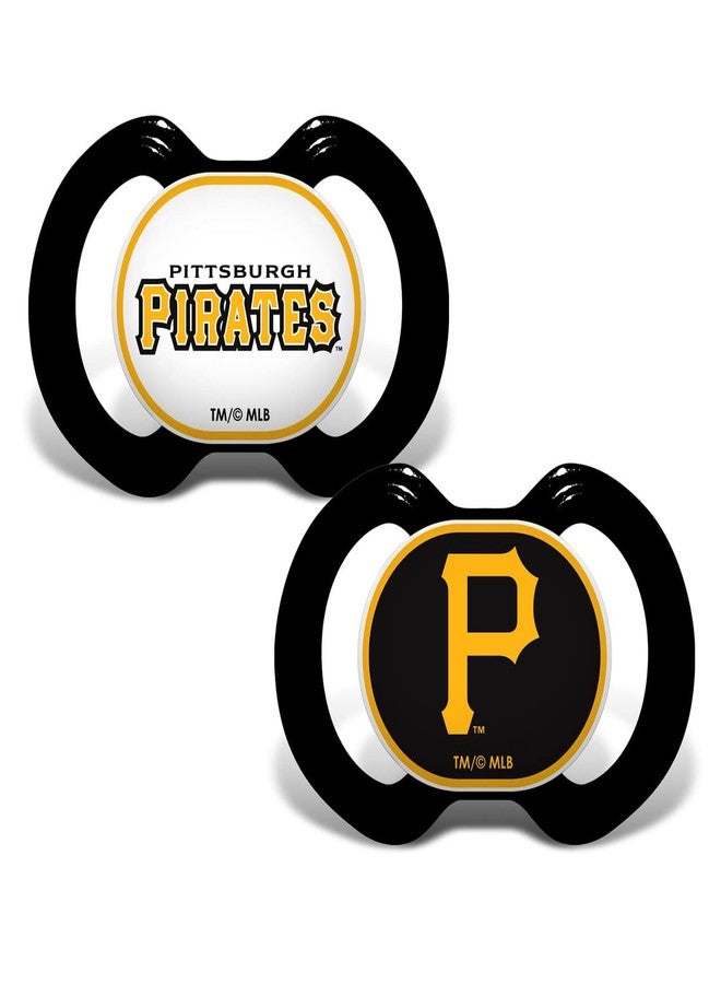 BabyFanatic Pacifier 2-Pack - MLB Pittsburgh Pirates - Officially Licensed League Gear