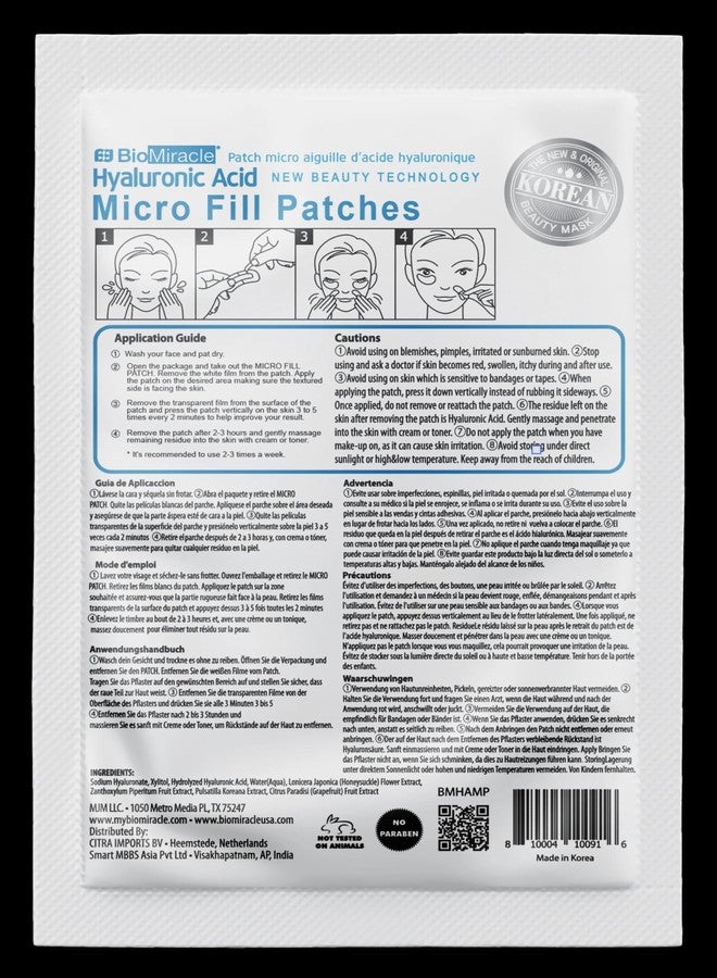 BioMiracle New Instant Lift Technology Hyaluronic Acid Micro Fill Patch - 5 Pack - Image 2