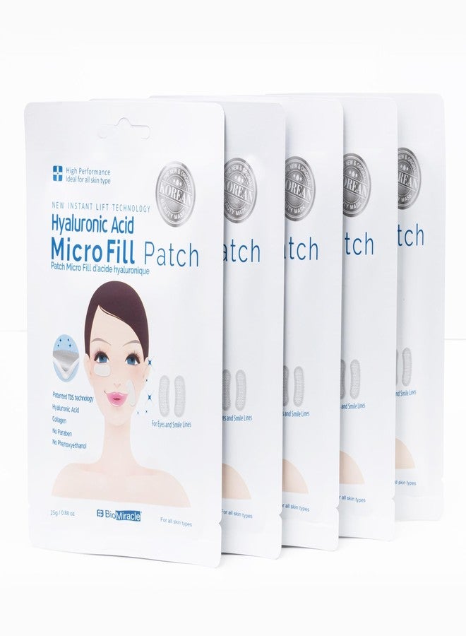 BioMiracle New Instant Lift Technology Hyaluronic Acid Micro Fill Patch - 5 Pack - Image 1