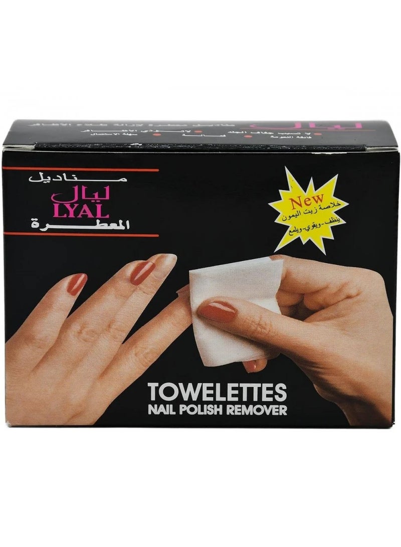 LYAL Two Pieces of Towelettes Nail Polish Remover 12 Pieces - Image 4