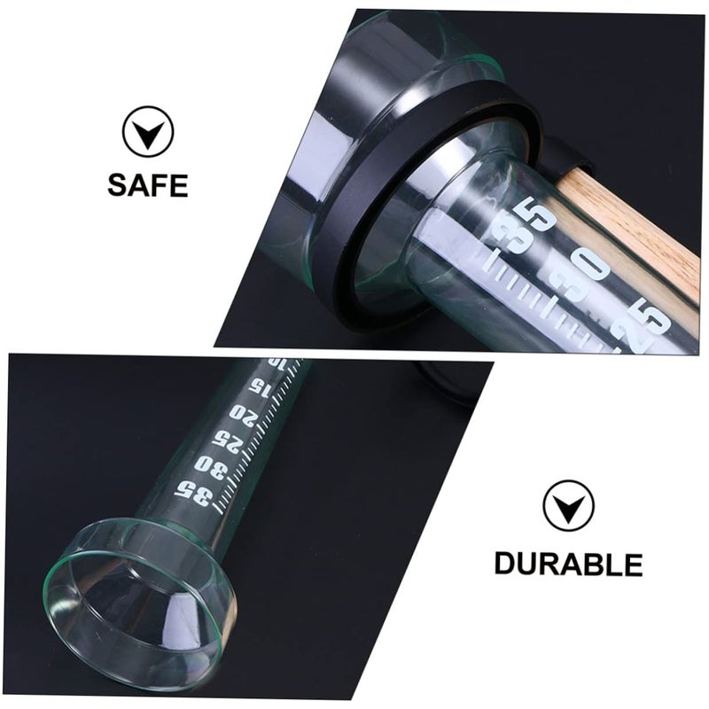 2pc Plastic Rain Gauge Measuring Cup Scale for Outdoor Weather Research - Image 3