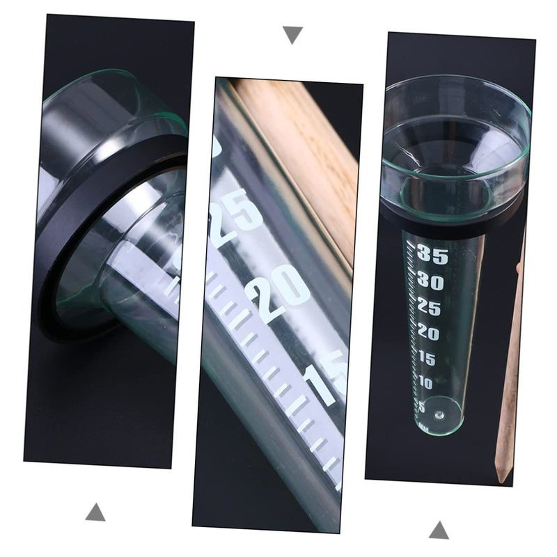 2pc Plastic Rain Gauge Measuring Cup Scale for Outdoor Weather Research - Image 4