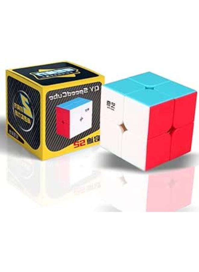 Speed Cube 2x2x2 Magic Cube 2x2 Speed Cube, Easy to Spin & Smooth Game & Bright Colours
