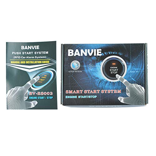 BANVIE Car Alarm System RFID Push Engine Start Button & Keyless Go System for Vehicle Anti-Thief Double Layer Start Protection - Image 4