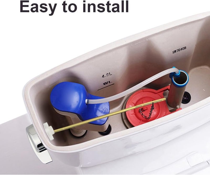 Owfeel Universal Toilet Tank Flush Lever - Deluxe Side Mount Brass Handle Replacement Fit Most Toilets - Image 5