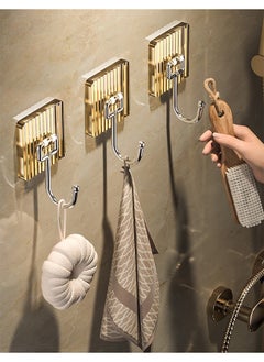 MITOYO 5-Piece Wall Hooks - Heavy Duty Self Adhesive Hooks - Translucent Hooks For Kitchen, Bathroom, Bedroom  - Image 5