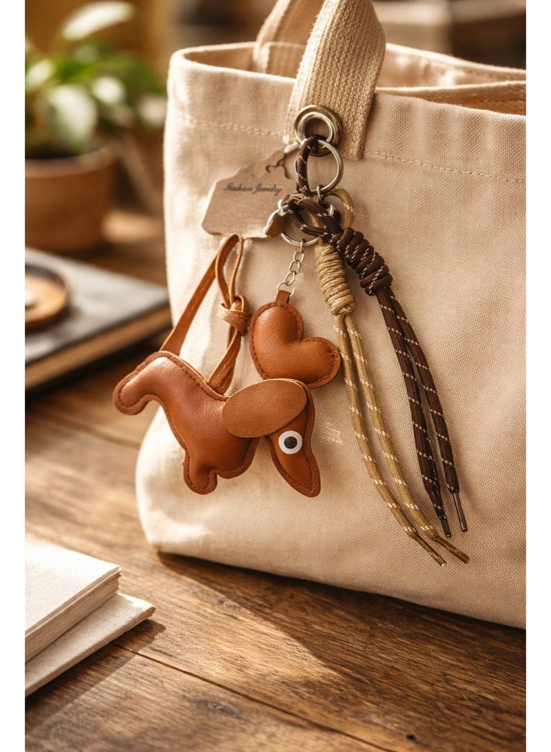 Moon Berry Brown dog-shaped charm - Image 2
