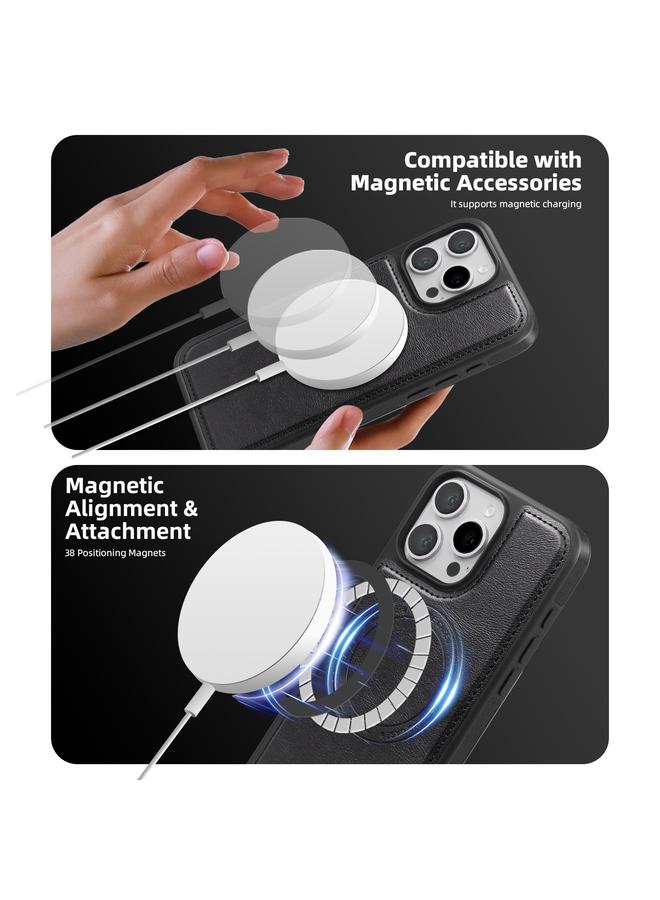 erorex Case For iPhone 16 Pro Max Shield Multi-functional MagSafe Card Bag Phone Case - Image 3