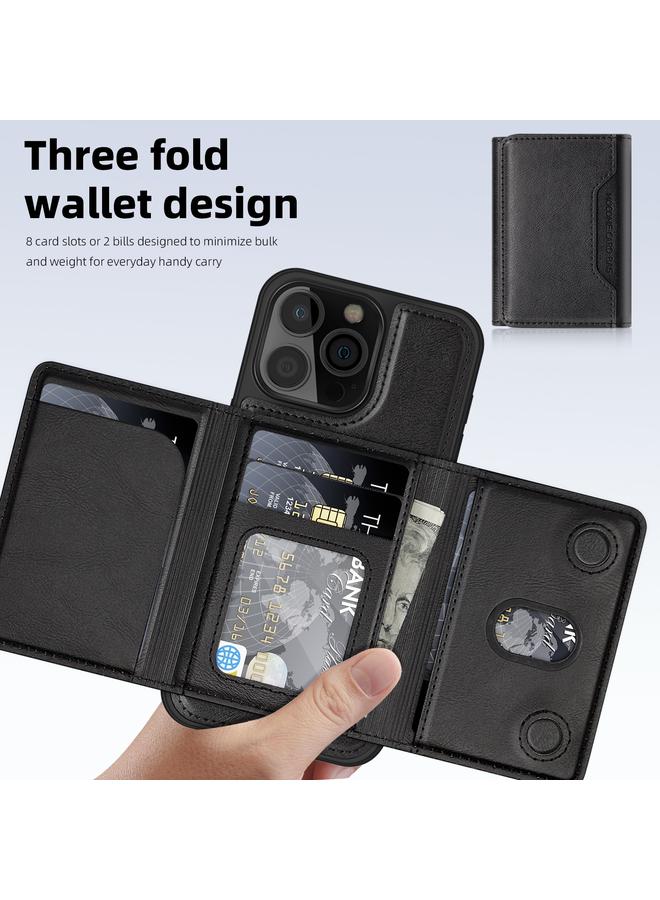 erorex Case For iPhone 16 Pro Max Shield Multi-functional MagSafe Card Bag Phone Case - Image 4