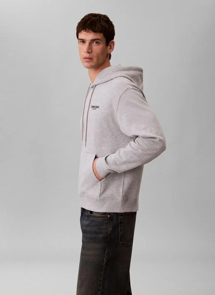 Calvin Klein Jeans  Logo Back Print Hoodie for Men | Best Price UAE