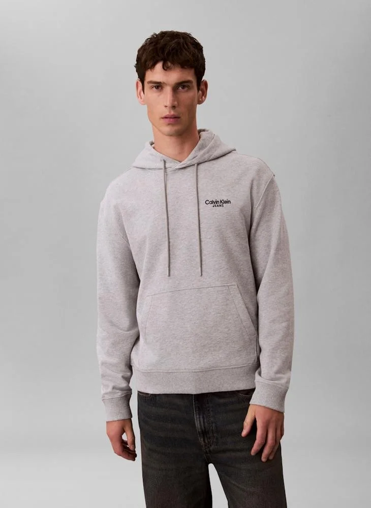 Calvin Klein Jeans  Logo Back Print Hoodie for Men | Best Price UAE