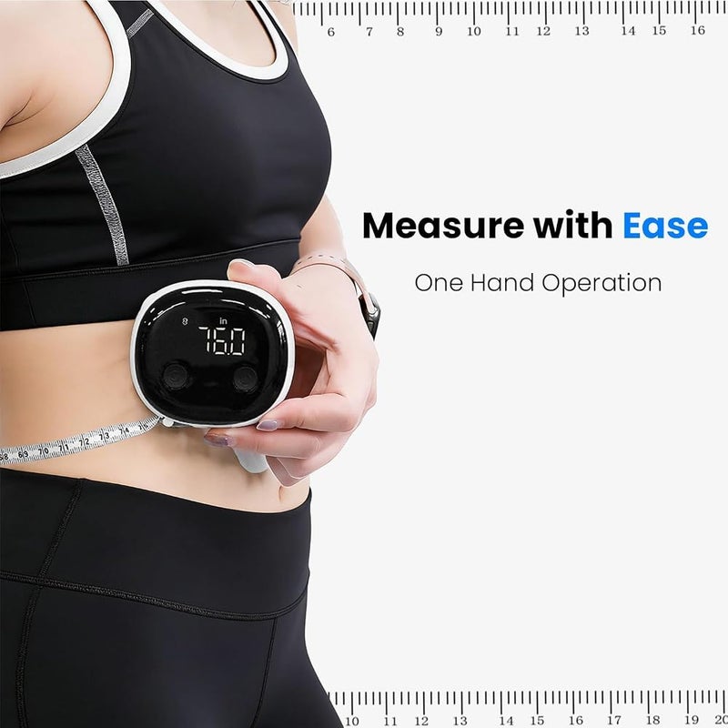 AIGTP Smart Tape Measure Body, Digital Body Measuring Tape with LED Display, Type-C Charging and Retractable Design, for Muscle Gain,Weight Loss, 60inch/150cm - Image 5