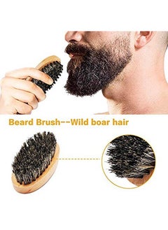 FULLLIGHT TECH FULLLIGHT TECH Beard Kit for Men Grooming & Care W/Beard Wash,3 Packs Beard Oil,Beard Balm Leave-in Conditioner,Comb,Brush,Scissors,Premium Gifts for Men Dad Husband  - Image 4