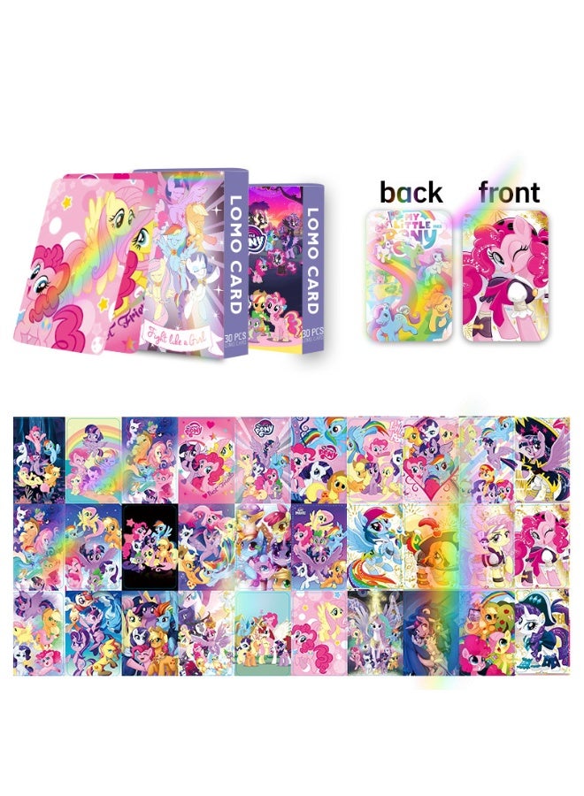 NIBEMINENT 30 قطعة بطاقات لومو مزدوجة الجوانب كرتونية من ماي ليتل بوني لهواة الجمع والهدايا - Image 3
