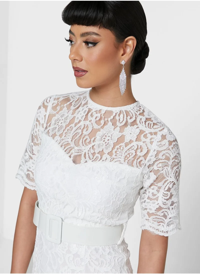 Ella Limited Edition Laced Sweetheart Neck Dress