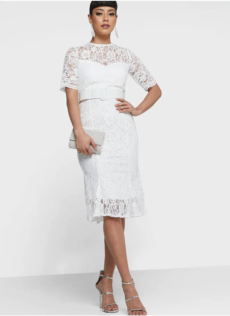 Ella Limited Edition Laced Sweetheart Neck Dress
