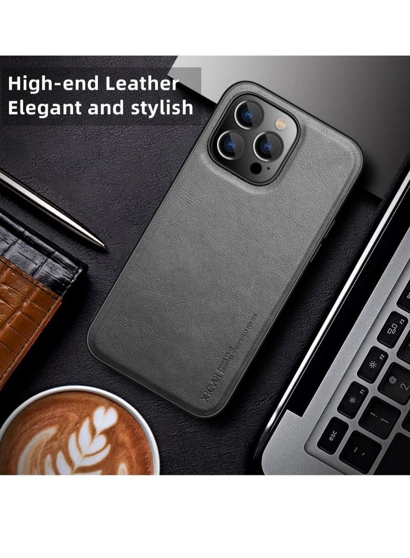 XiuWoo حافظة جلدية PU رفيعة متوافقة مع آيفون 14 برو ماكس، حماية فاخرة للأعمال - Image 4