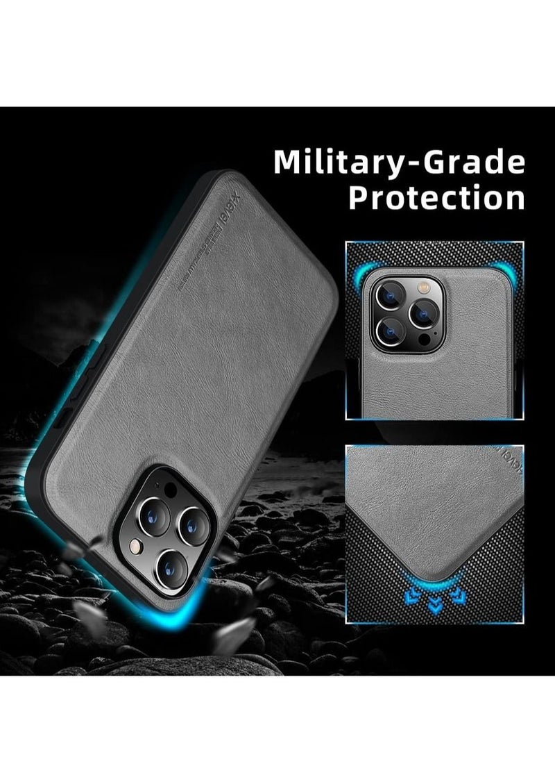 XiuWoo حافظة جلدية PU رفيعة متوافقة مع آيفون 14 برو ماكس، حماية فاخرة للأعمال - Image 2